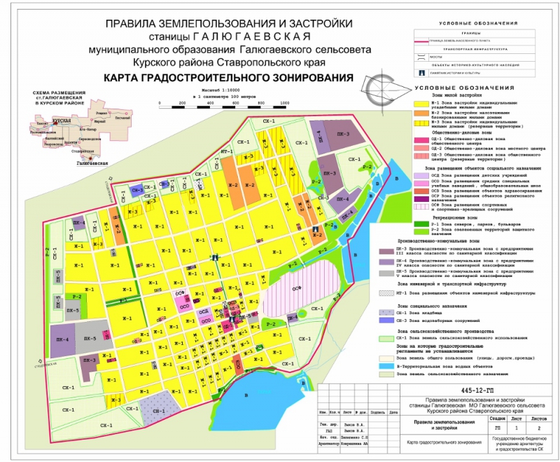 Карта курская ставропольский край